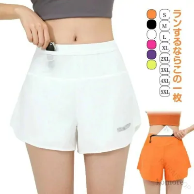 マルチポケットパンツ レディース ランニングパンツ 多機能マルチポケット付き インナーパンツセット 吸汗速乾 通気性抜群 ショートパン