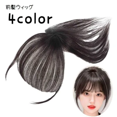 前髪ウィッグ ポイントウィッグ 部分ウィッグ 部分かつら つけ毛 前髪 エクステ レディース 女性 エクステンション まえがみ サイドあり おくれ毛