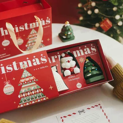 クリスマス 香薫キャンドル 手作り ろうそく 室内 インテリア クリスマスベル 圣诞老人 クリスマスツリー ギフト ラッキーアイテム
