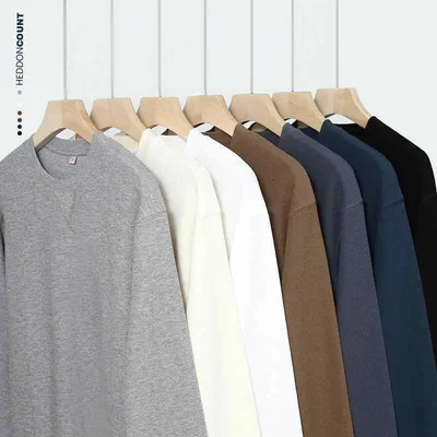 Tシャツ メンズ 男性用 長袖 ワッフル サーマル 無地 ルーズ ゆったり ラウンドネック ドロップショルダー カットソー トップス 春 秋 綿