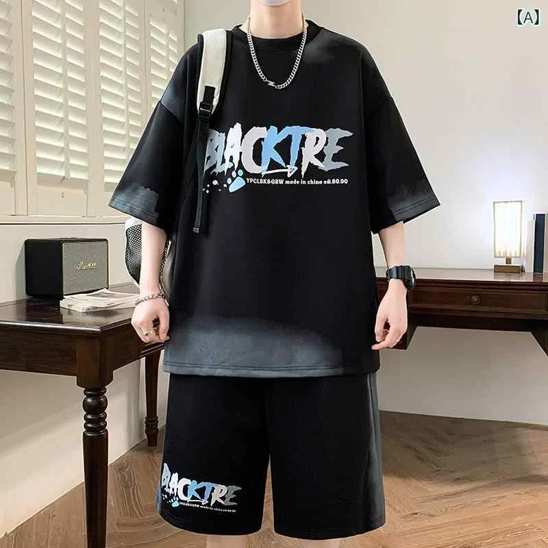 メンズ 半袖 短パン セットアップ 接触冷感 Tシャツ ハーフパンツ 上下セット 男性用 部屋着 ルームウェア アウトドア