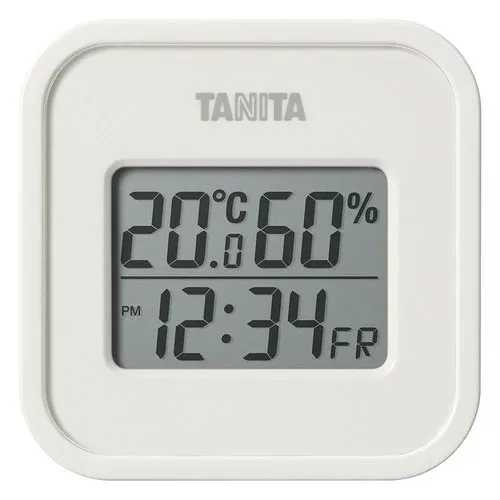 【ギフト包装・のし紙無料】タニタ デジタル温湿度計(小型) アイボリー TT-588-IV