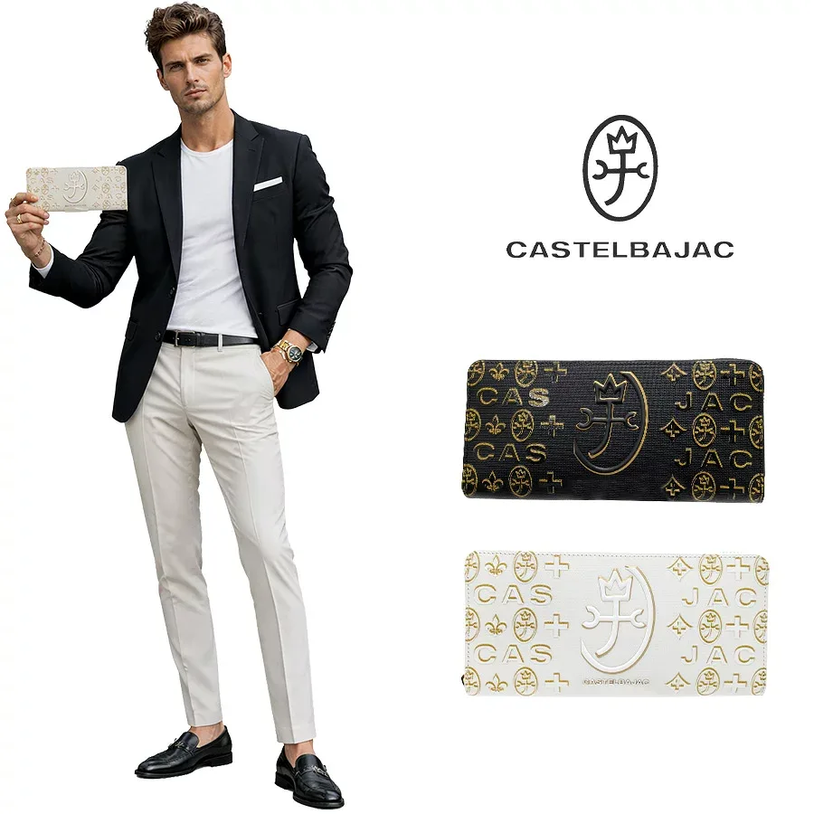 CASTELBAJAC カステルバジャック シテ 長財布 ラウンドファスナー 本革 メンズ 089653