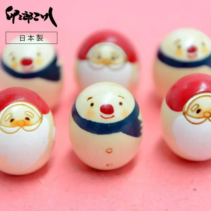 たまごこけしクリスマススノーマン豆 卯三郎こけし 木製 日本製 手作り ギフト クリスマス サンタ プレゼント 贈り物 コンパクト ぬくもり シンプル クリスマスプレゼント こけし クリスマスこけし