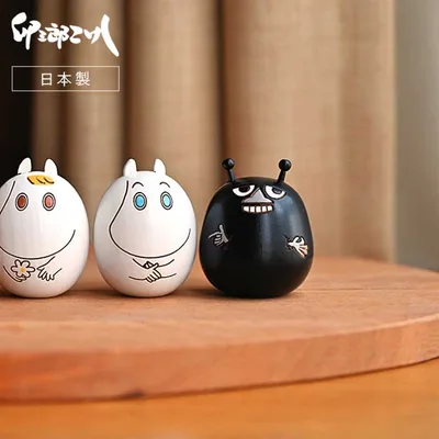 ミニスティンキーこけし 卯三郎こけし 木製 日本製 手作り キャラクター スティンキー ギフト フィンランド ハンドメイド 北欧 和 プレゼント コンパクト ムーミンの仲間たち 黒 ブラック 木
