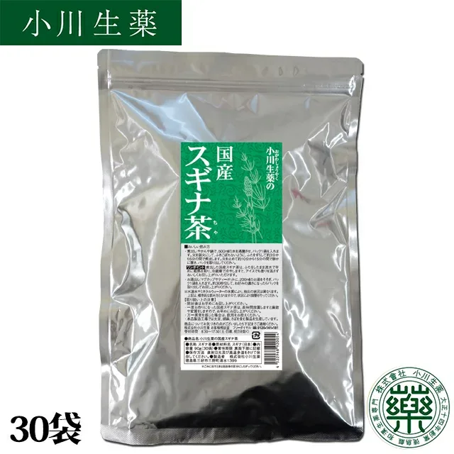 【100年以上続く生薬会社の作った 国産 スギナ 茶 】3g×30袋 ノンカフェイン ティーバッグ 送料無料 小川生薬