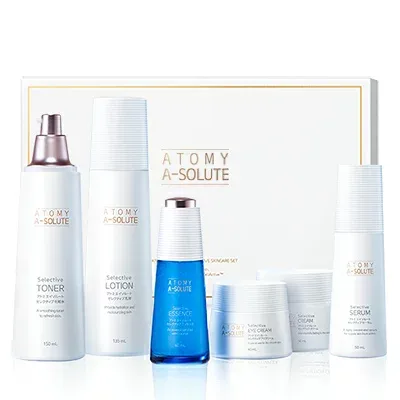 アトミ エイソルート セレクティブスキンケア 6種セット 化粧水150ml/乳液135ml/美容液エッセンス40ml/美容液セーラム50ml/アイクリーム40ml/保湿クリーム50ml A-SOLUTE J00207 #8809533818074