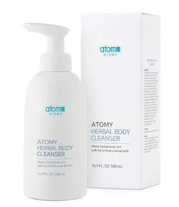アトミ 植物性ボディクレンザー (ボディシャンプー) 500ml ATOMY HERBAL BODY CLEANSER ハーバルボディクレンザー ボディソープ 洗浄+保湿のダブルケア 韓国コスメ Atom美 ATOMY ATOMI ナチュラルコスメ J00635 #8809258221463