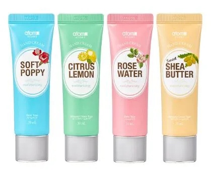 アトミ ハンドクリーム 30ml×4本セット バームタイプ2本+ホイップクリームタイプ2本 4KIT ピンク/ブルー/グリーン/ブラウン 計4色セット ATOMY HAND CREAM ナチュラルコスメ 韓国コスメ Atom美 ATOMY ATOMI J00545 #8809320934390