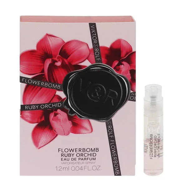 香水 VIKTOR&ROLF フラワー ボム ルビー オーキッド (チューブサンプル) EDP・SP 1.2ml 【送料無料】【フレグランス ギフト プレゼント 誕生日 レディース・女性用】【RUBY ORCHID EAU DE PARFUM SPRAY】