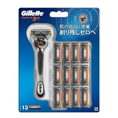 【3個セット】ジレット プログライド マニュアル 髭剃り カミソリ 本体 3本 替刃 39個 P&G Gillette フレックスボール 密着 5枚刃 極薄 大容量 お得 送料無料 剃刀 負け 防止 深剃り 日本製 3 39