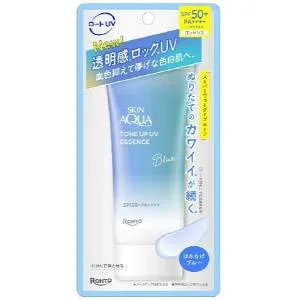 【4個セット】「ロート製薬」 スキンアクア トーンアップUVエッセンスブルー 70g