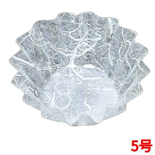 ファイン・カップ(500枚入)丸型5号深 雲龍(白)/プロ用/新品 /小物送料対象商品