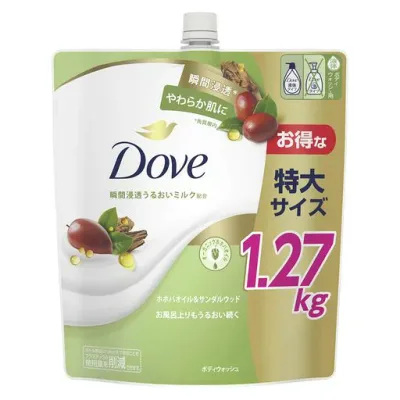 Dove (ダヴ) ボディーソープ 大容量 詰め替え 1270g ホホバオイル&サンダルウッド