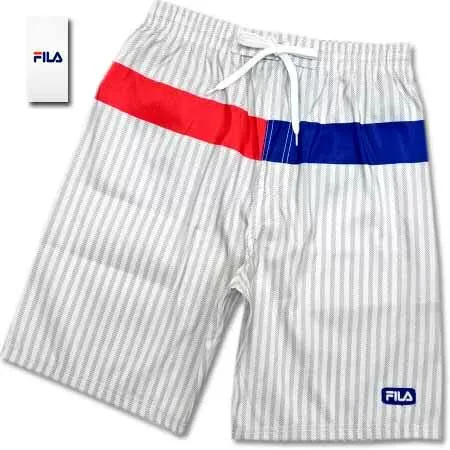 水着 メンズ LL サーフパンツ ブランド FILA フィラ 男性 スイムパンツ グレー