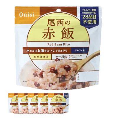 尾西食品 アルファ米 赤飯100g×5袋 (非常食・保存食)