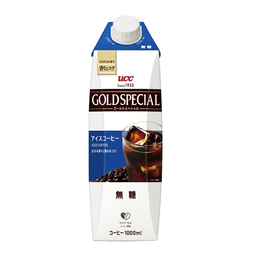 UCC ゴールドSP アイスコーヒー無糖 1000ml まとめ買い(×12)|4901201150319(011907)