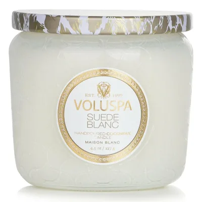 【月間優良ショップ受賞】 Voluspa Petite Jar Candle - Suede Blanc ボルスパ Petite Jar Candle - Suede Blanc 127g/4.5oz 送料無料 海外通販