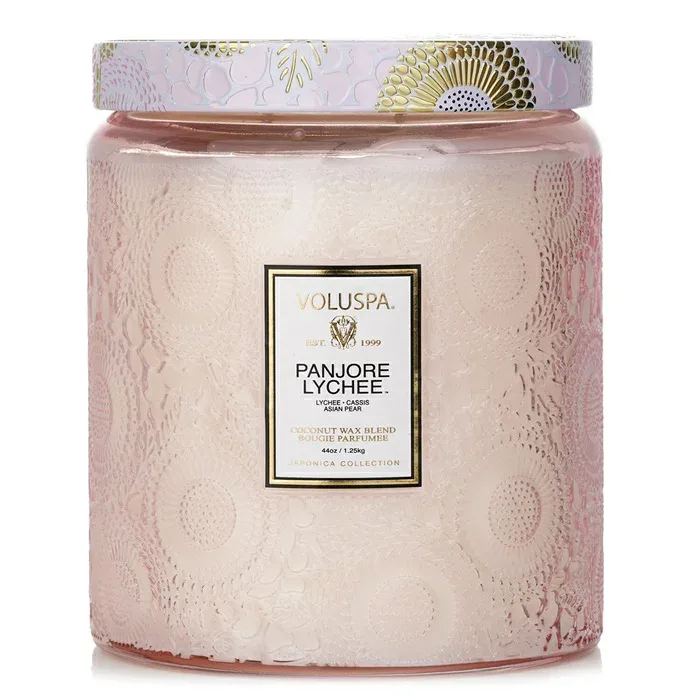 【月間優良ショップ受賞】 Voluspa Luxe Jar Candle - Panjore Lychee ボルスパ Luxe Jar Candle - Panjore Lychee 44oz/1.25kg 送料無料 海外通販