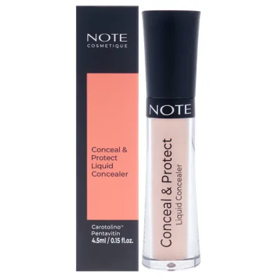 Note Cosmetique Conceal and Protect Liquid Concealer - 04 Porcelain by Note Cosmetique for Women - 0.15 oz Concealer