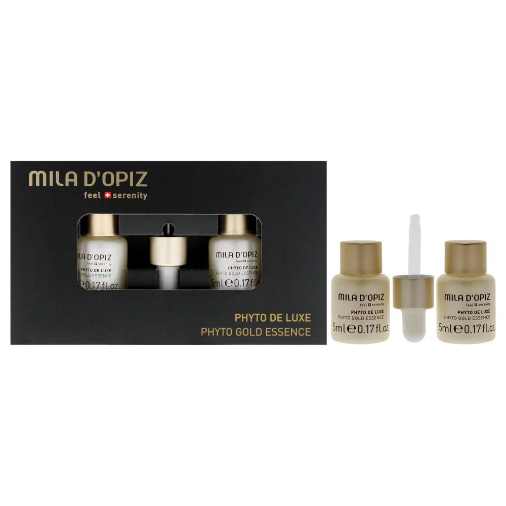 Mila D Opiz Phyto De Luxe Gold Essence Concentrate by Mila D Opiz for Women - 2 x 0.17 oz Concentrate