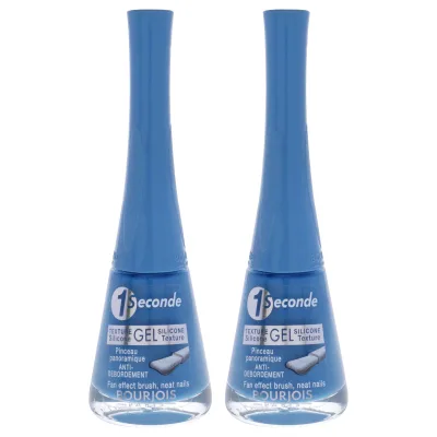 Bourjois 1 Seconde - 54 Blue-Tiful by Bourjois for Women - 0.3 oz Nail Polish - Pack of 2
