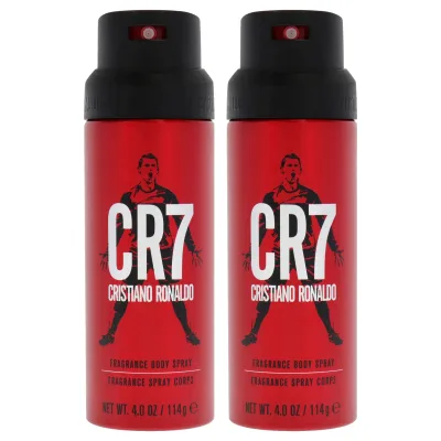 Cristiano Ronaldo CR7 by Cristiano Ronaldo for Men - 4 oz Body Spray - Pack of 2