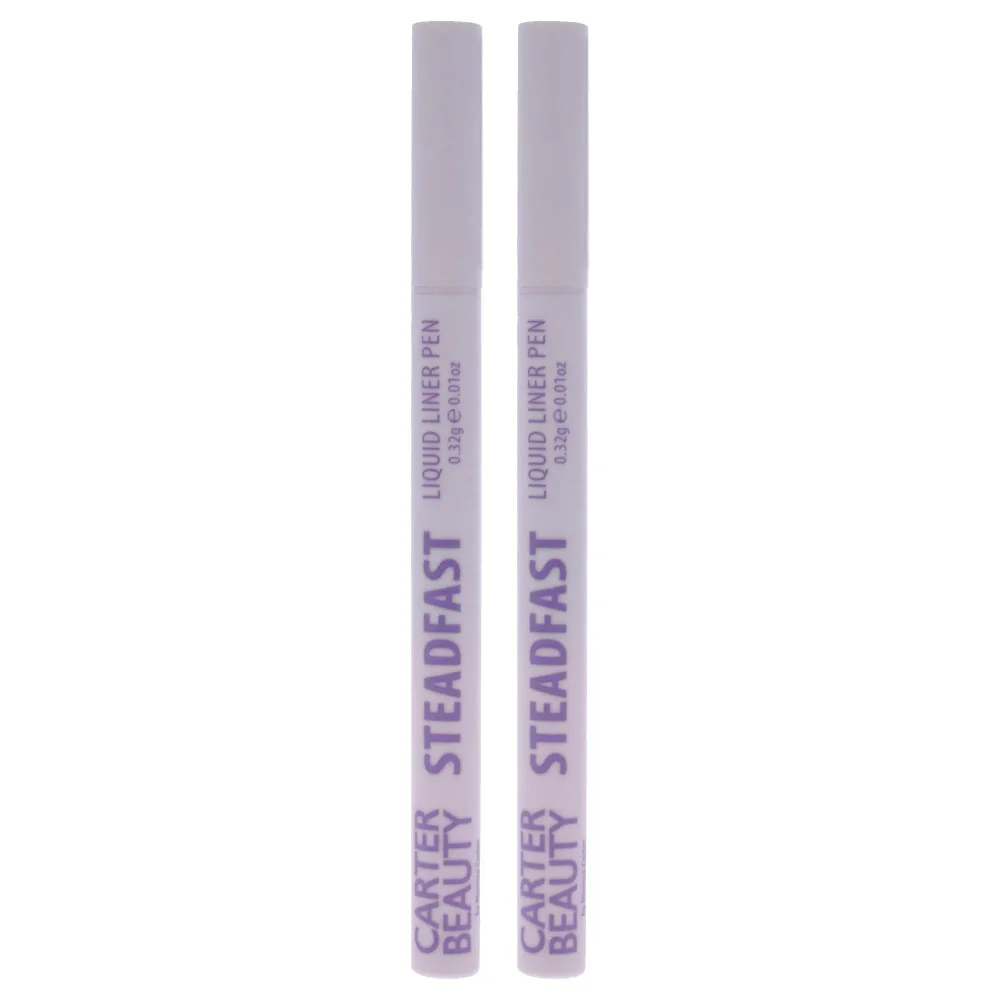 Carter Beauty Steadfast Liquid Liner Pen - Jet Black by Carter Beauty for Women - 0.01 oz Eyeliner - Pack of 2