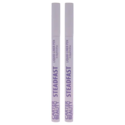 Carter Beauty Steadfast Liquid Liner Pen - Jet Black by Carter Beauty for Women - 0.01 oz Eyeliner - Pack of 2