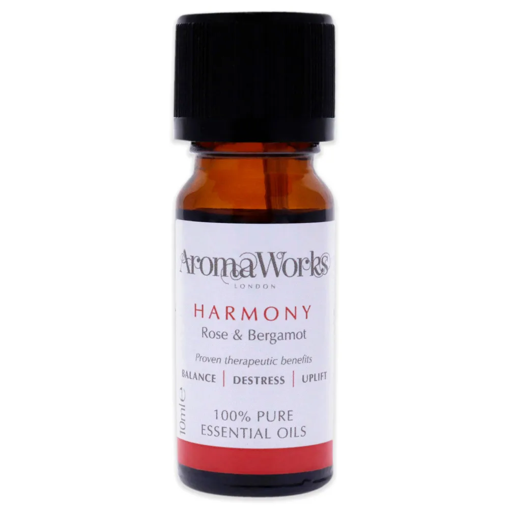 Aromaworks Harmony Essential Oil by Aromaworks for Unisex - 0.33 oz Oil