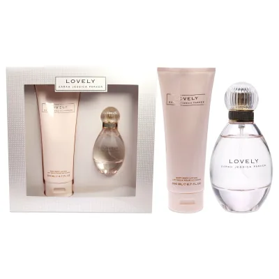 Sarah Jessica Parker Lovely by Sarah Jessica Parker for Women - 2 Pc Gift Set 1.7oz EDP Spray, 6.7oz Soft Body Lotion
