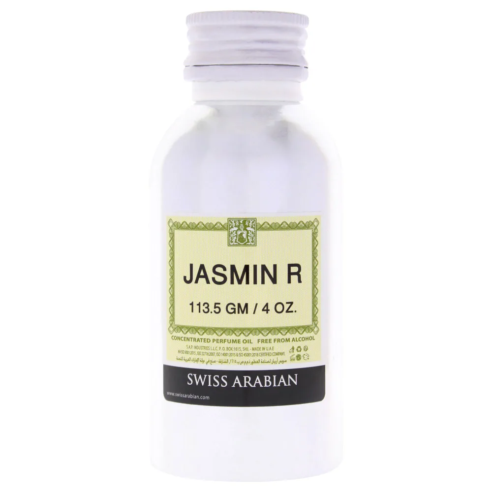 Swiss Arabian Jasmin R by Swiss Arabian for Unisex - 4 oz Concentrated Perfume Oil