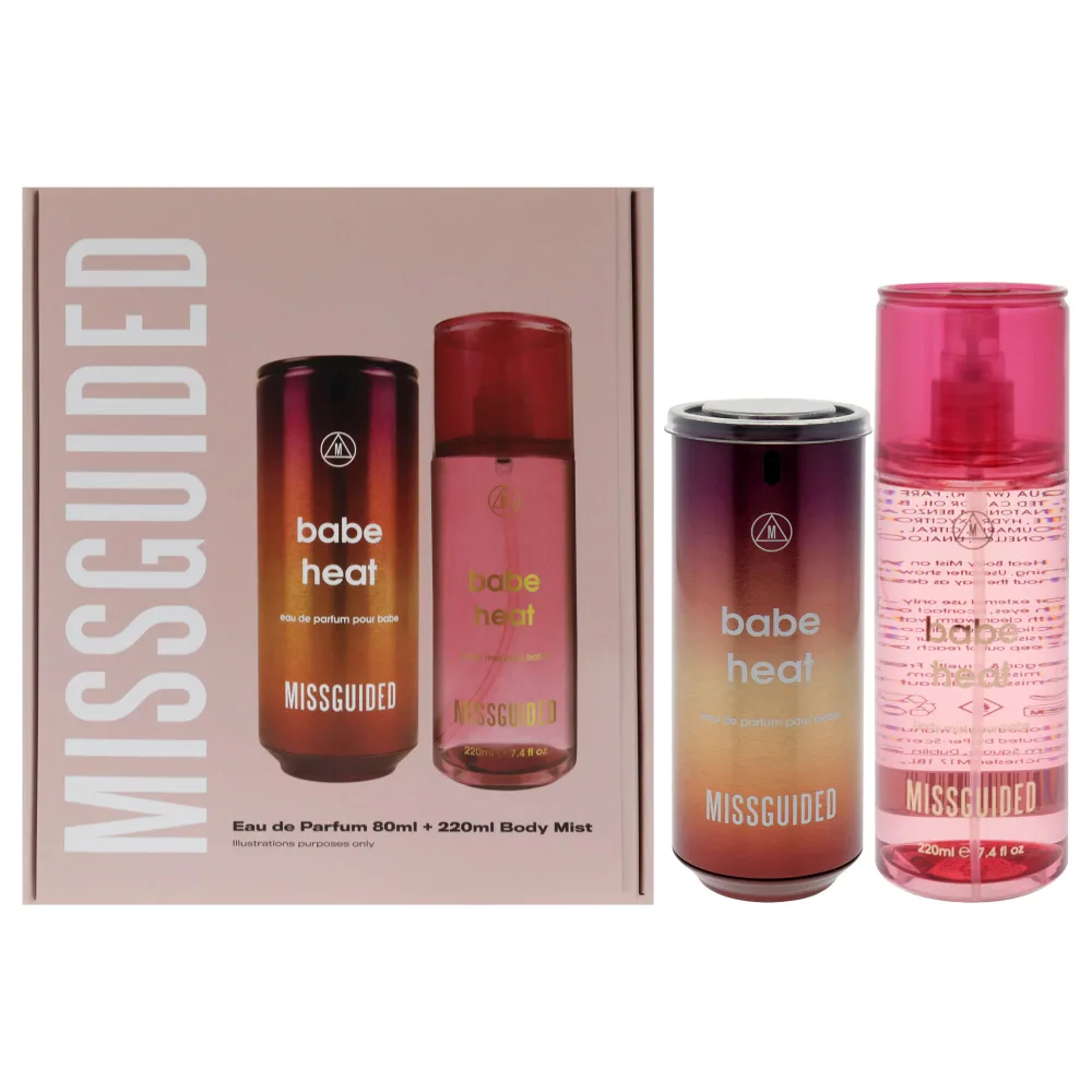 Missguided Babe Heat by Missguided for Women - 2 Pc Gift Set 2.7oz EDP Spray, 7.4oz Body Mist