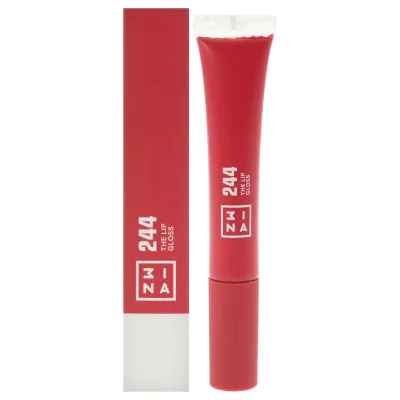3INA The Lip Gloss - 244 Brilliant Red by 3INA for Women - 0.27 oz Lip Gloss