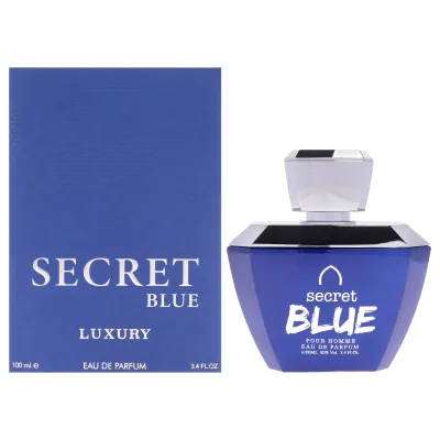 Khalis Luxury Collection - Secret Blue by Khalis for Men - 3.4 oz EDP Spray