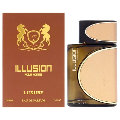 Khalis Luxury Collection - Illusion by Khalis for Men - 3.4 oz EDP Spray