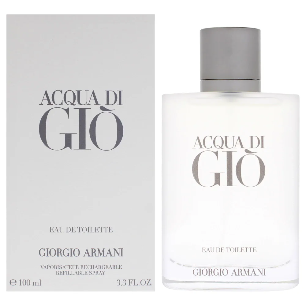 Giorgio Armani Acqua Di Gio by Giorgio Armani for Men - 3.4 oz EDT Spray (Refillable)