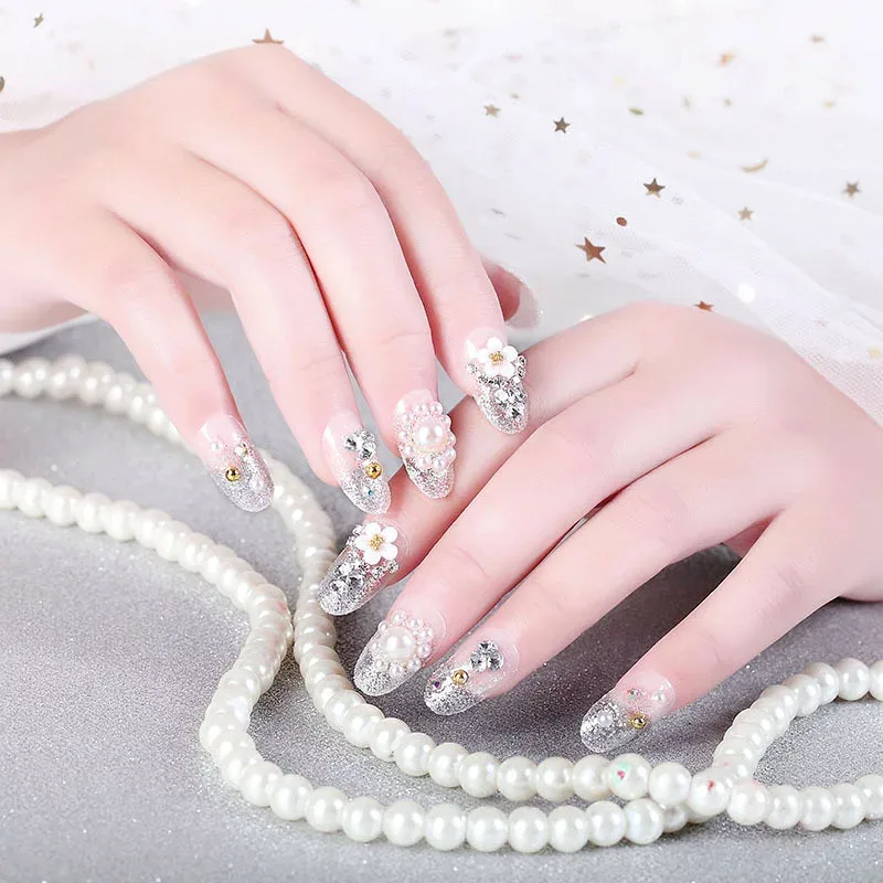 送料無料 デザインネイルチップ つけ爪 お得な24枚SET セット ネイルアート デコネイル 成人式 結婚式 披露宴 ネイルチップ ネイルパーツ j-200405-355
