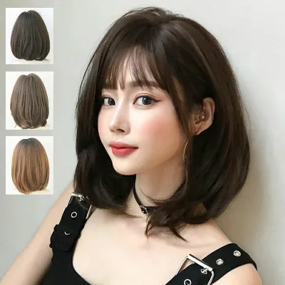 【期間限定!3863円→3631円!11/03まで】ウィッグ ミディアム ボブ 人工毛 長さ40CM かつら 女性 ファッション 普段 使い 金髪 黒髪 セミロング フルウィッグ レディース カール ゆるふわ コスプレ wig 自然