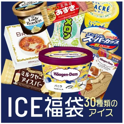 お中元 これまでに3万個以上売れた 超お買い得 アイスクリーム福袋 合計30個入り (中身は当店お任せ) アイスクリーム アイス 福袋 ギフト 詰め合わせ 詰め合わせ 大容量 訳あり ハーゲンダッツ fukubukuro