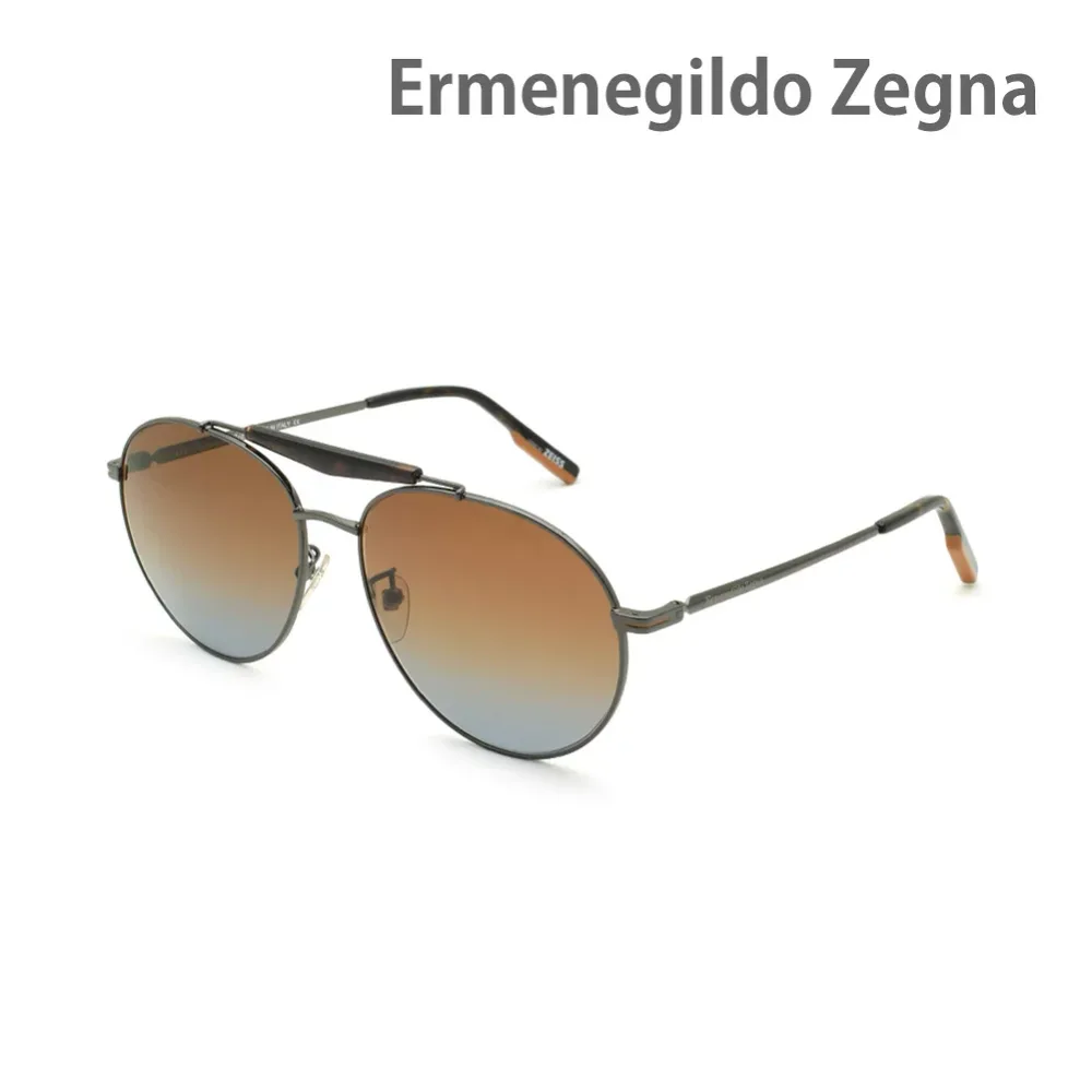 エルメネジルド・ゼニア サングラス EZ0154-F/S-12F ブラウン ノーズパッド メンズ UVカット Ermenegildo Zegna【送料無料(※北海道・沖縄は1,000円)】