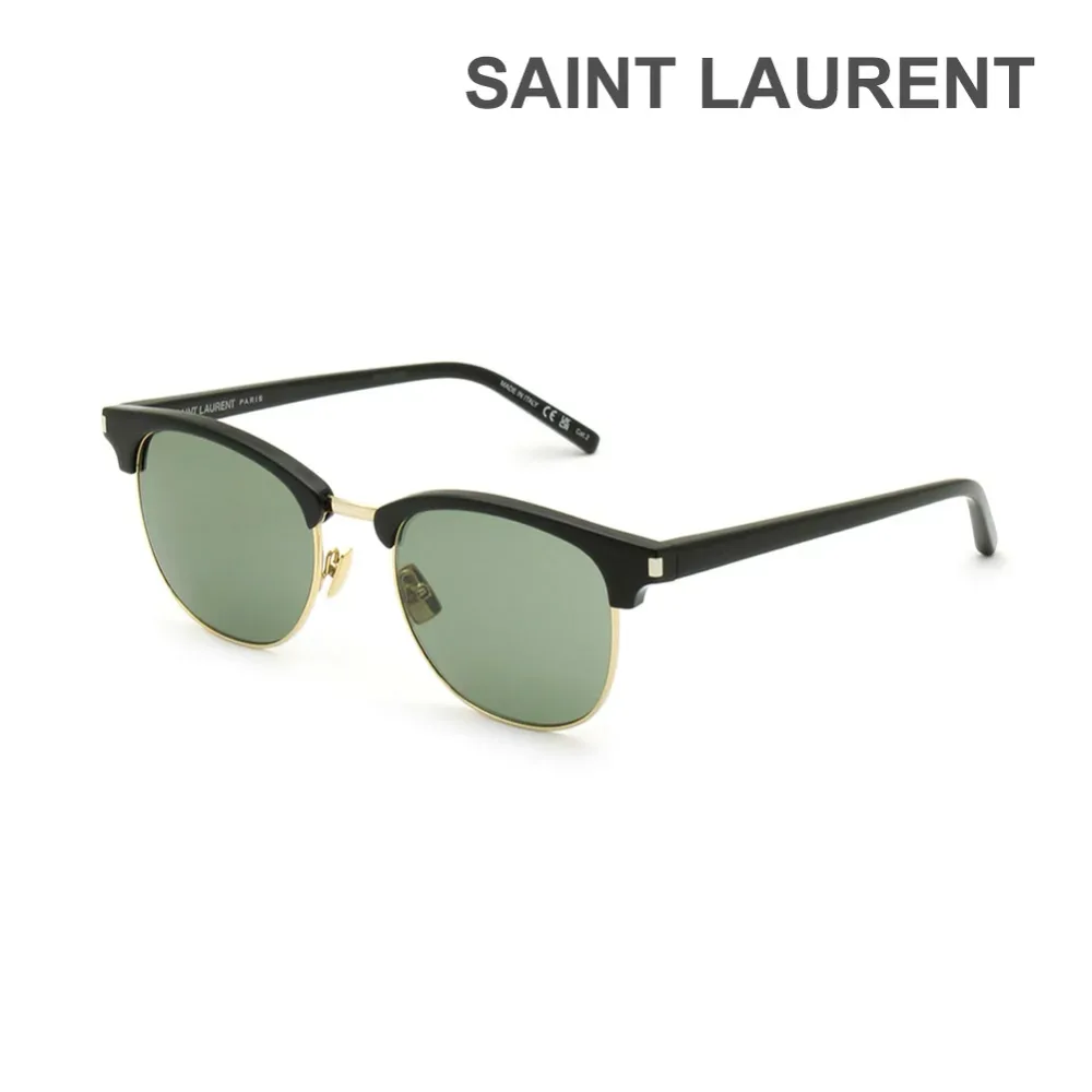 【国内正規品】サンローラン サングラス SL 108-014 ブラック ノーズパッド メンズ SAINT LAURENT【送料無料(※北海道・沖縄は1,000円)】