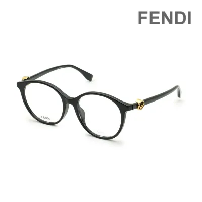 FENDI フェンディ メガネ フレーム FF 0336/F 807 51 ブラック アジアンフィット レディース【送料無料(※北海道・沖縄は配送不可)】