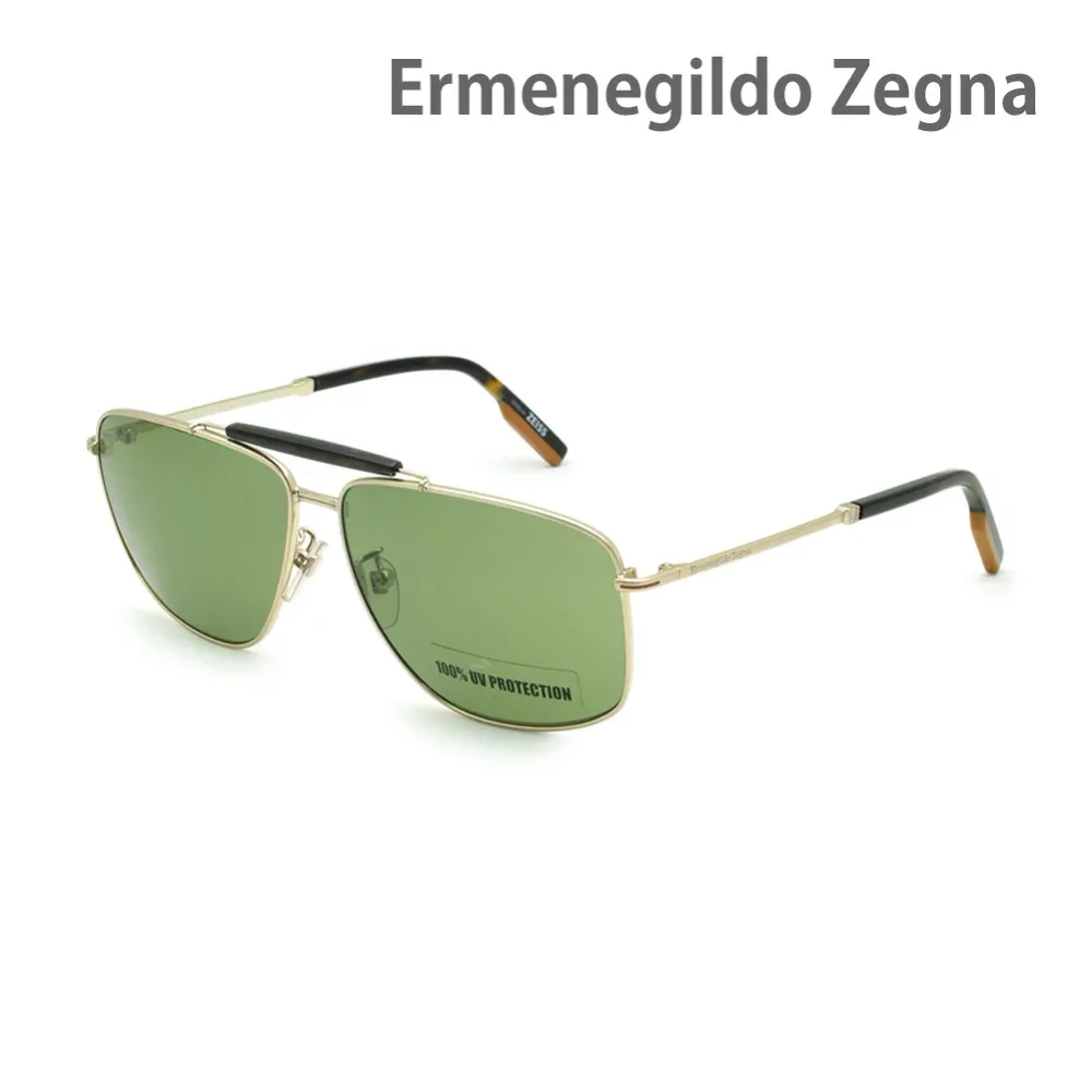 エルメネジルド・ゼニア サングラス EZ0160-D/S-32N グリーン ノーズパッド メンズ UVカット Ermenegildo Zegna【送料無料(※北海道・沖縄は配送不可)】