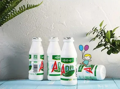 娃哈哈 2本入 ADカルシウムミルク 娃哈哈AD钙奶 カルシウムミルク ワハハ乳飲料 220gx2本