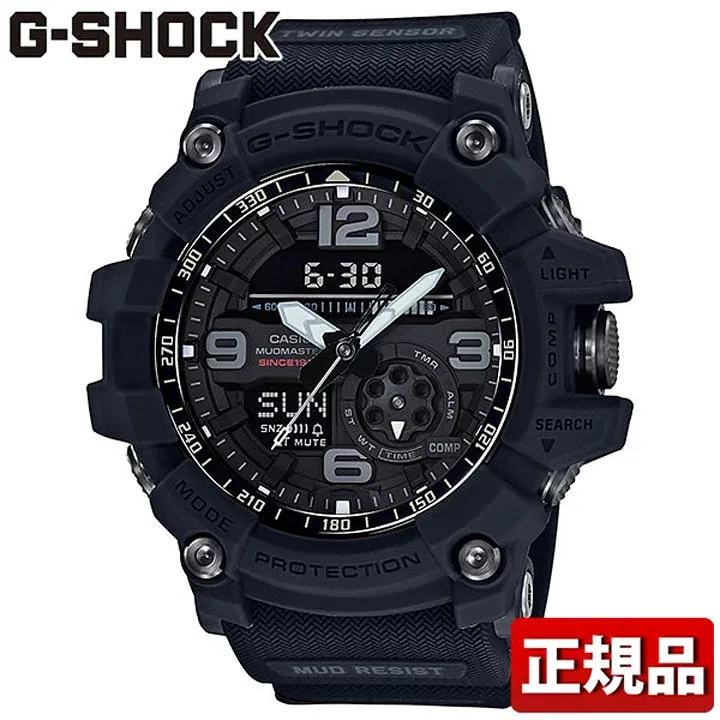 CASIO カシオ G-SHOCK Gショック ジーショック BIG BANG BLACK MUDMASTER GG-1035A-1AJR メンズ防水 多機能 アナログ デジタル 黒 ブラック 35周年記念モデル 国内正規品 誕生日プレゼント 男性 プレゼント 男性 プレゼント 彼氏 旦那 夫 友達 ギフト /腕時計/