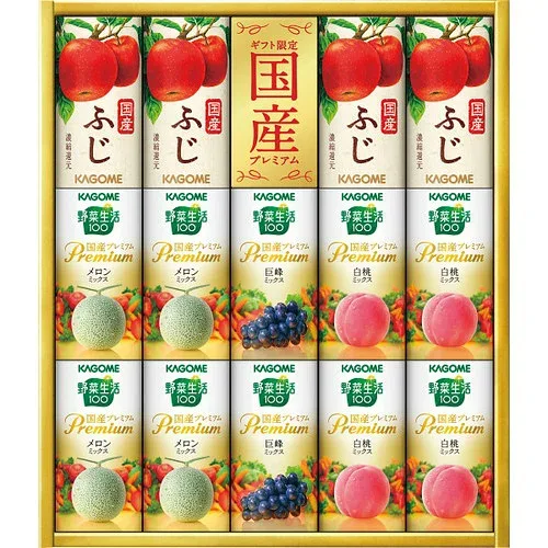 【ギフト包装・のし紙無料】カゴメ 野菜フルーツ国産プレミアム(14本) YFP-30K(B4)