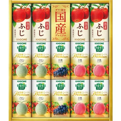 【ギフト包装・のし紙無料】カゴメ 野菜フルーツ国産プレミアム(14本) YFP-30K(B4)