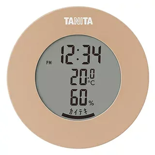 タニタ(TANITA) TT-585-BR ライトブラウン デジタル温湿度計