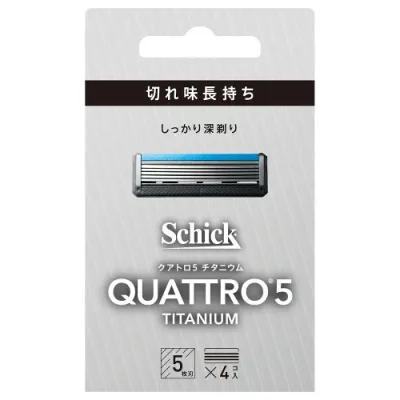 Schick(シック・ジャパン) 390877 クアトロ5チタニウム替刃 4コ入